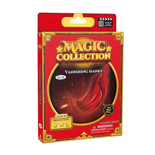 Unisex Magic Trick Magic Illusion's Vanishing Hanky Beginner Stage Props for Kids and Adults Halloween Magic Props