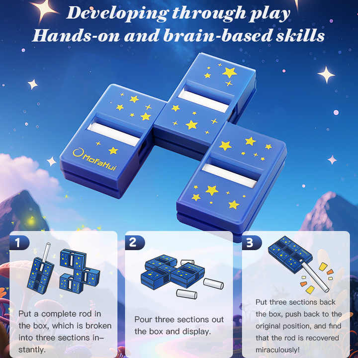 Magic Tricks Wholesale Classic Toys Cut Restore Stick Close up Magic Tricks for Professionals