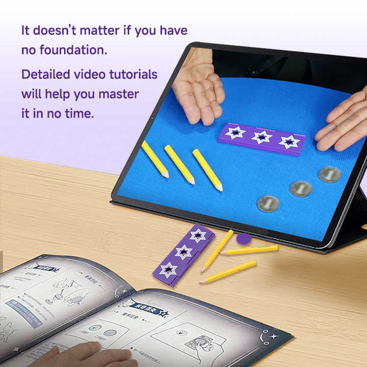 Wholesale Hot Children Educational Toys Plastic Pen Thru Coin Magic Props Tricks for Professionals