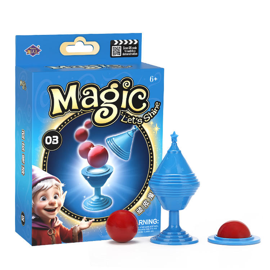 Classic Toys Vase and Ball Trick Set for Kids Magic Props Stage Illusion Disappears Magic Trick Toys